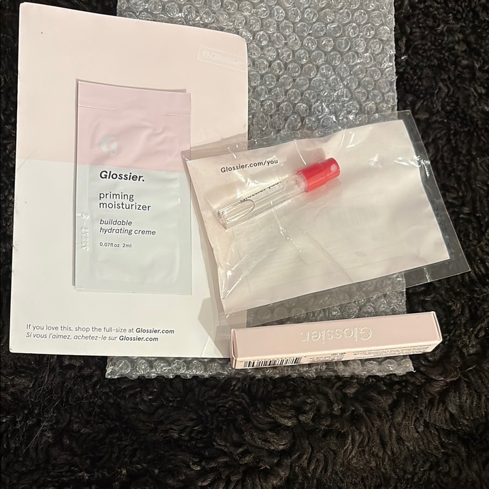 Glossier Mini Favorites Set - You Fragrance + Priming Moisturizer + Mystery Lip